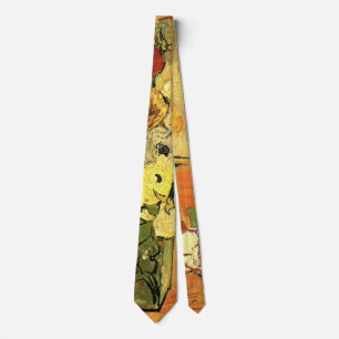Japanese Vase, Roses, Anemones by Vincent van Gogh Tie