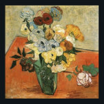 Japanese Vase with Roses by Vincent van Gogh Poster<br><div class="desc">This is " Japanese Vase with Roses and Anemones ", painted by Vincent van Gogh in 1888 during a stay in Arles. Ladiebug is pleased to be the first to bring this to Zazzle. The original is 27" x 27"ish. This is made with a high pixel image that can go...</div>