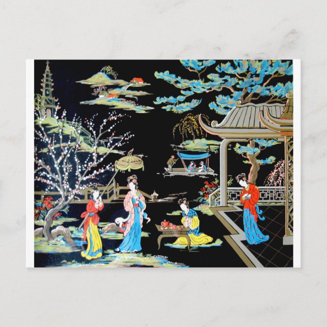 JAPANESE VINTAGE ART POSTCARD (Front)