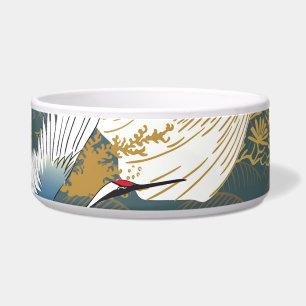 Japanese Vintage Crane Birds Pattern