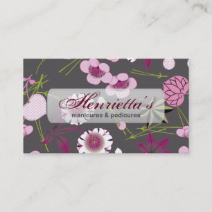 Japanese Vintage Floral Kimono Pattern Business Card