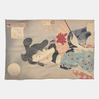 Japanese Vintage Geisha Kitchen Towel