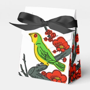 Japanese vintage Hanafuda art favor box feb