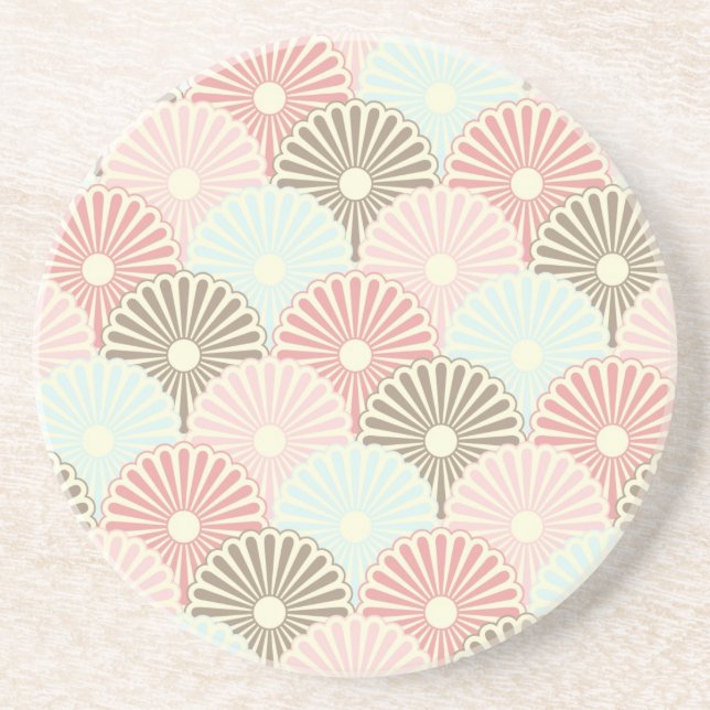 Japanese vintage pattern coaster (Front)