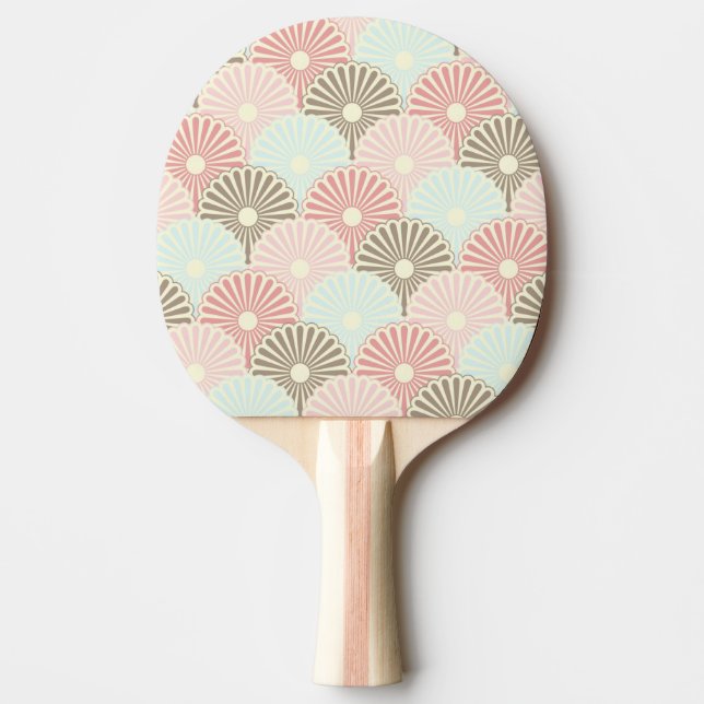 Japanese vintage pattern ping pong paddle (Front)