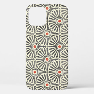 Japanese vintage pattern, seamless texture. iPhone 12 case