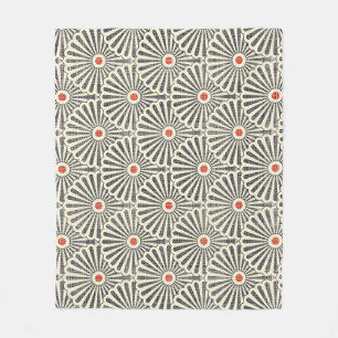 Japanese vintage pattern, seamless texture. fleece blanket