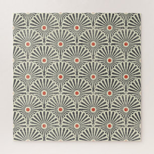 Japanese vintage pattern, seamless texture. jigsaw puzzle