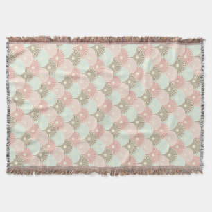 Japanese vintage pattern throw blanket