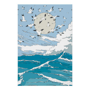 Japanese Vintage Seqscape Poster