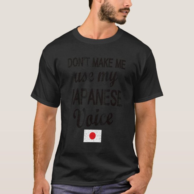 Japanese Voice Japan Flag Japanese Roots T-Shirt (Front)