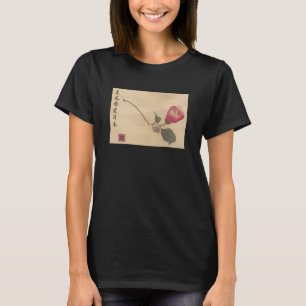 Japanese Wabi Zen Sabi Minimal Kanji Camellia Calm T-Shirt