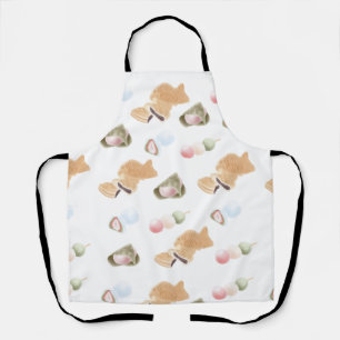 Japanese Wagashi Pattern Apron