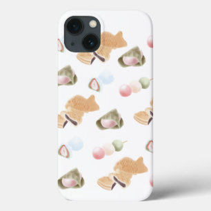 Japanese Wagashi Pattern iPhone 13 Case