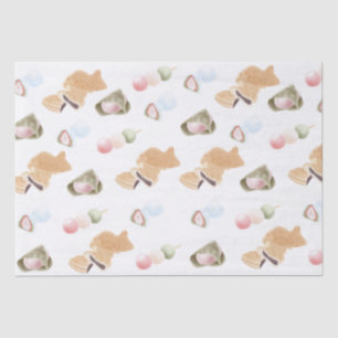 Japanese Wagashi Pattern  Tissue Paper