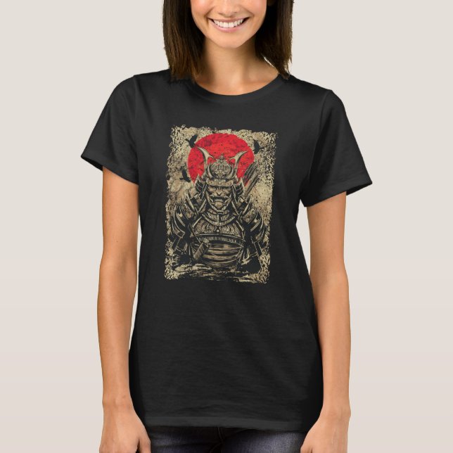 Japanese Warrior Samurai T-Shirt (Front)
