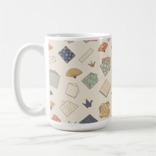 Japanese Washi Origami Vintage Wrapping Paper Coffee Mug