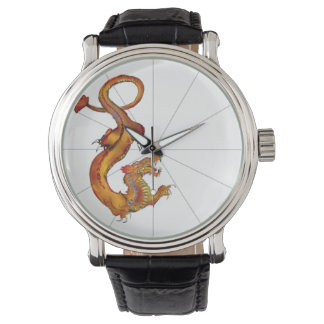 Japanese Water Colour Dragon Design Watch