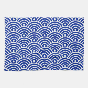 Japanese Water Wave  Tea Towel