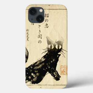 Japanese Watermark Cat (Sumi,Haiku) iPhone 13 Case