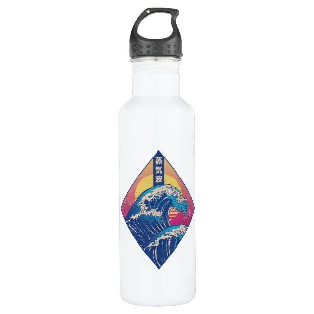 Japanese Wave 710 Ml Water Bottle (Front)