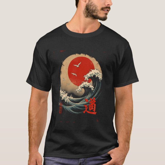 Japanese wave art T-Shirt (Front)