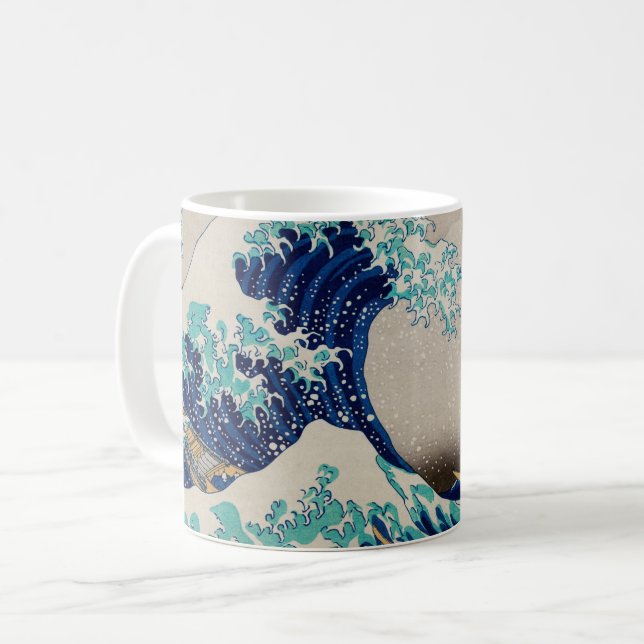 Japanese Wave Coffee Mug (Front Left)