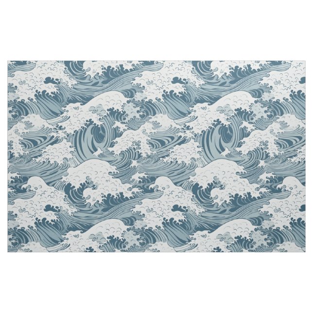 Japanese Wave Fabric (Fat Quarter)
