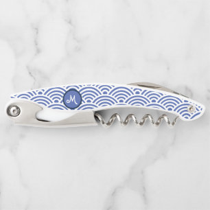 Japanese Wave Pattern and Monogram Corkscrew