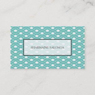 Japanese Wave Pattern Seigaiha Business Card