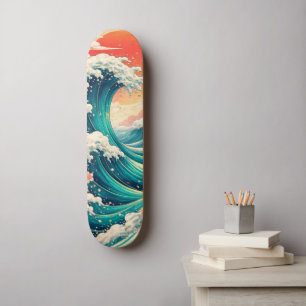 Japanese Wave Unisex Vintage Vibe Skateboard