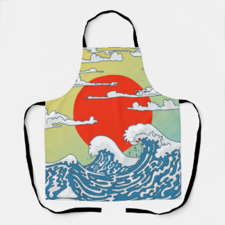 Japanese Waves Apron