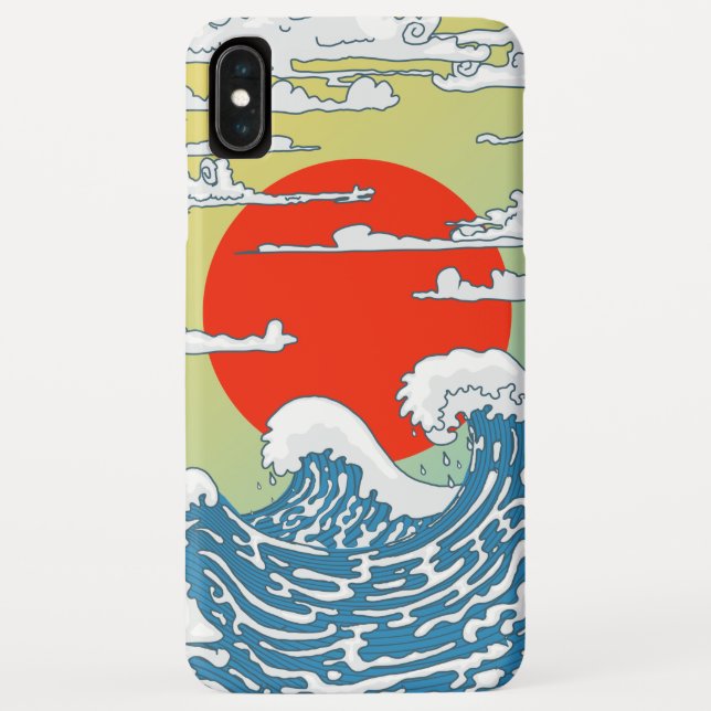 Japanese Waves Case-Mate iPhone Case (Back)
