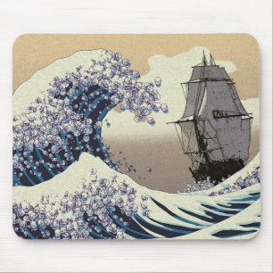 JAPANESE WAVES MOUSE MAT