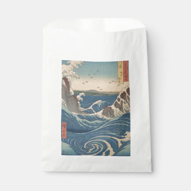 Japanese Waves Naruto Whirlpool Artwork Favour Bags (Front)