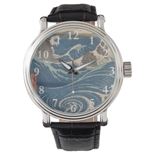 Japanese Waves Naruto Whirlpool Artwork Watch (Front)