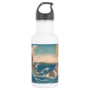 Japanese Waves Naruto Whirlpool Ocean Artwork 532 Ml Water Bottle