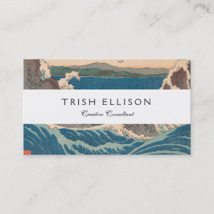 Japanese Waves Naruto Whirlpool Ocean Artwork Business Card