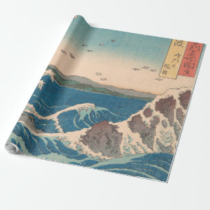 Japanese Waves Naruto Whirlpool Ocean Artwork Wrapping Paper
