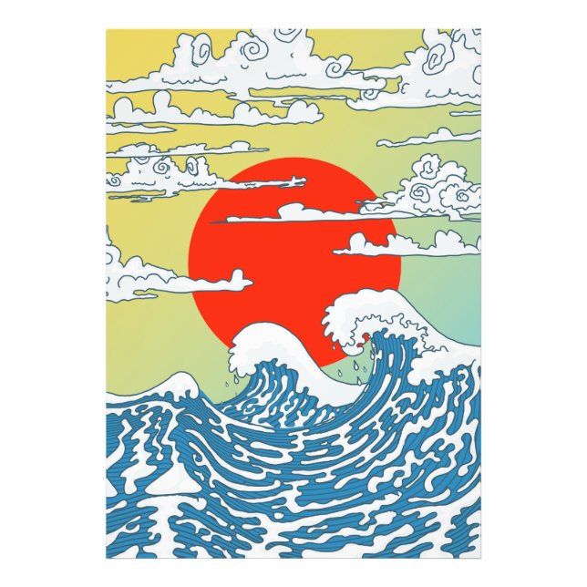 Japanese Waves Photo Print (Front)