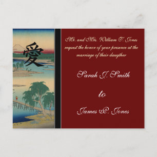 Japanese Wedding Invitations The Tama River