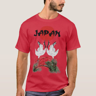 Japanese White Crane Japan  T-Shirt
