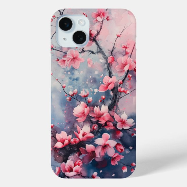 Japanese Wildflower Cherry Blossom Phone Case (Back)