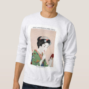 Japanese woman applying rouge - Goyō Hashiguchi  Sweatshirt