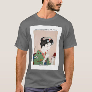 Japanese woman applying rouge - Goyō Hashiguchi T-Shirt