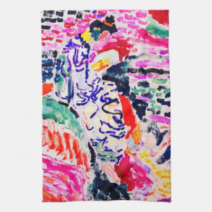 Japanese Woman beside the Water, Matisse Tea Towel