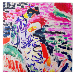 Japanese Woman beside the Water, Matisse Tile