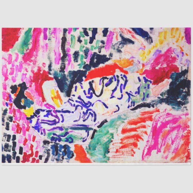 Japanese Woman beside the Water, Matisse Tissue Paper (Front)