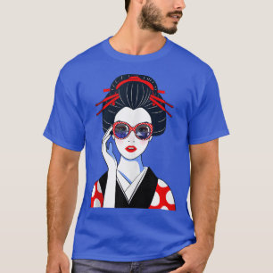 Japanese Woman Graphic Tees Novelty s & Cool Desig