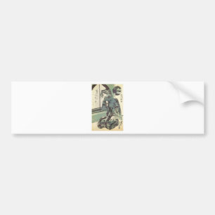 Japanese Woman in beautiful Kimono circa 1820 Bumper Sticker